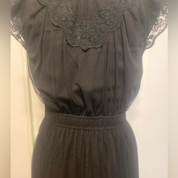 ALLSAINTS
Lace-Trim Azura black Dress classic old money gossip girl 4 - Picture 12 of 16
